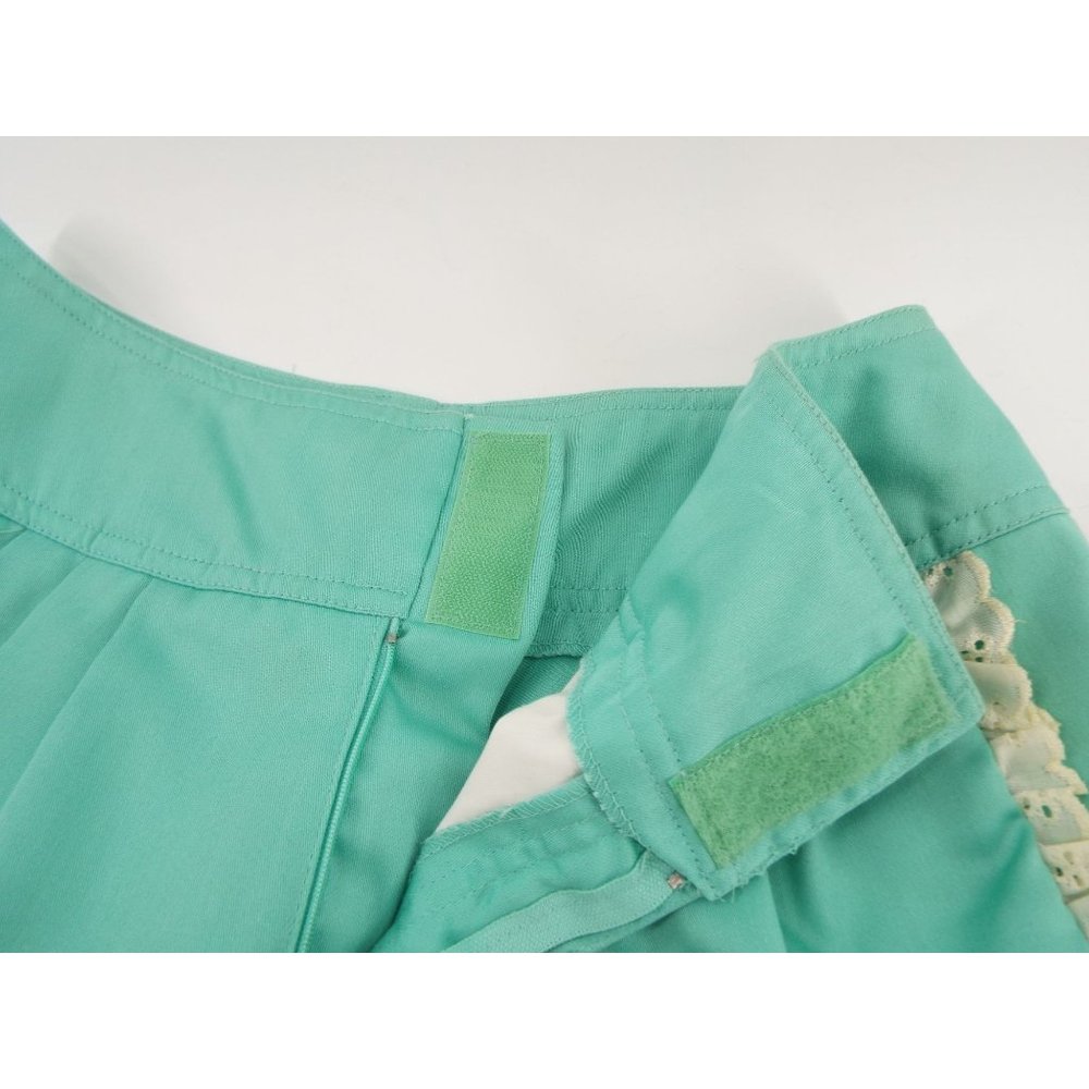 Vintage Bette Coffina Cool It Mint Green Pleated High Waisted Shorts Size 8 - Picture 7 of 12